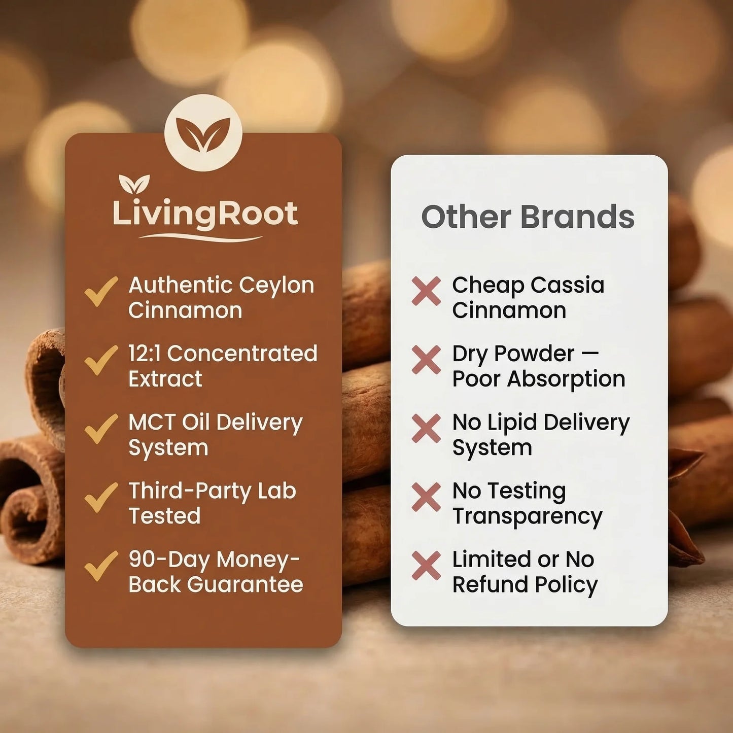 LivingRoot Organic Ceylon Cinnamon Powder