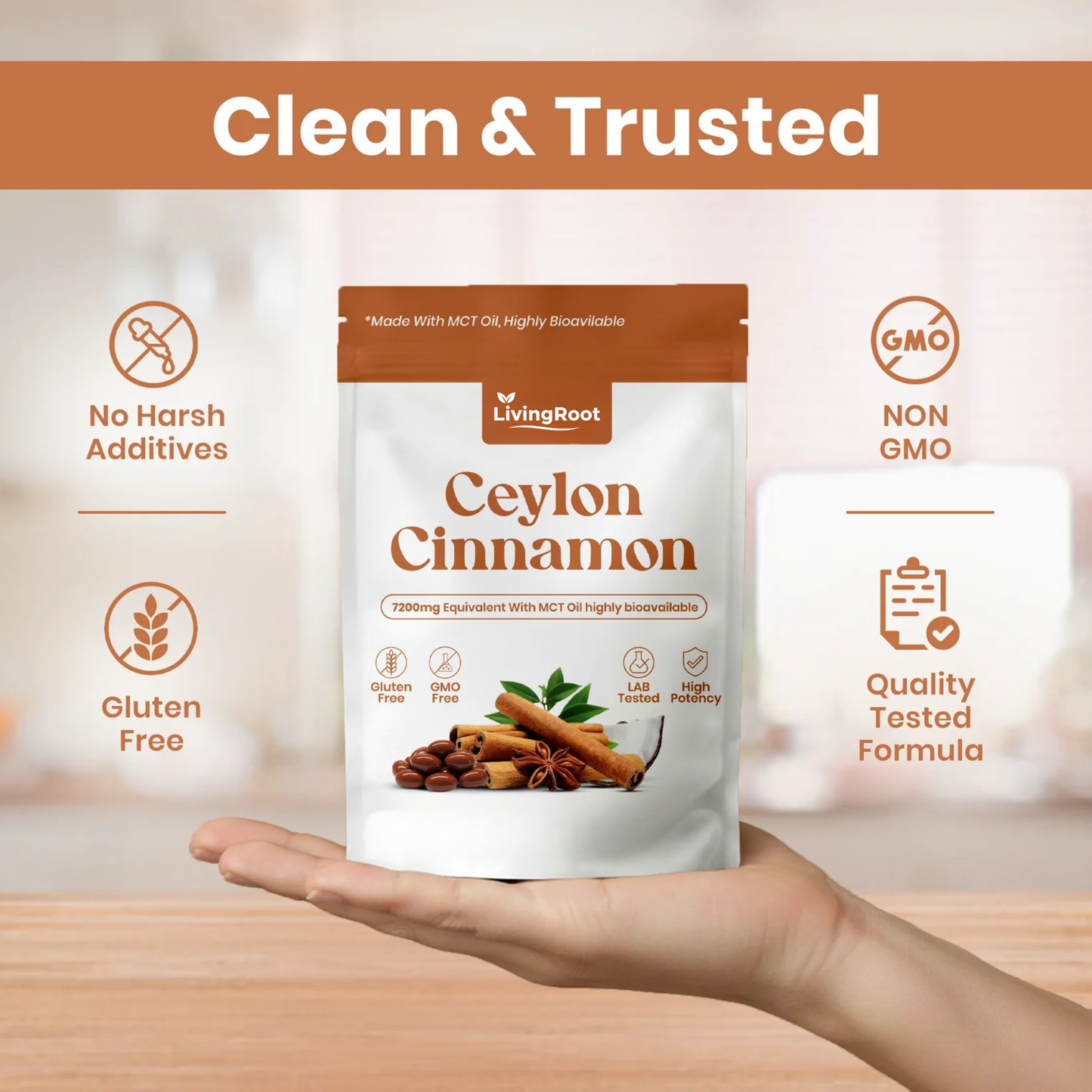 LivingRoot Organic Ceylon Cinnamon Parasite Cleanser Powder